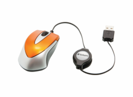 Verbatim Go Mini Optical Travel Mouse Volcanic Orange