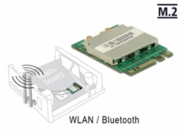 Modul DeLOCK M.2 - WLAN + Bluetooth 4.0, LAN adaptér