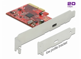 DeLOCK PCIe x4>1x externí USB-C 3.2 Gen 2x2