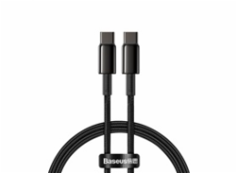 Baseus CATWJ-A01 - Tungsten Gold rychlonabíjecí / datový kabel USB-C na USB-C 100W 2m, černá