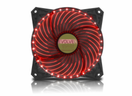 EVOLVEO ventilátor 120mm, LED 33 bodů, červený
