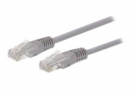 C-TECH kabel patchcord Cat5e, UTP, šedý, 2m