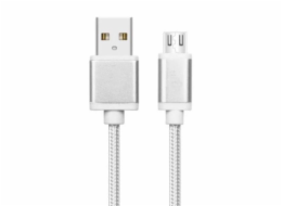 TB Touch USB - USB-C kabel, 2m, stříbrný