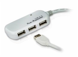 ATEN UE2120H USB 2.0  4-Port  Hub with Extension Cable 12m