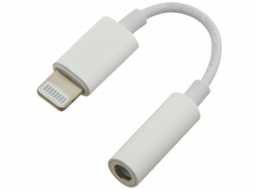 PREMIUMCORD Apple Lightning audio redukční kabel na 3.5 mm stereo jack/female, bílý