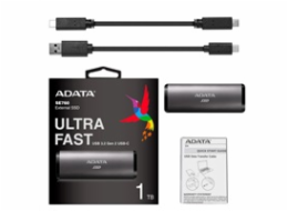 ADATA External SSD 1TB SE760 USB 3.2 Gen2 type C Titanová šeď