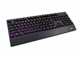 C-TECH Klávesnice KB-104BK, USB, 3 barvy podsvícení, černá, CZ/SK