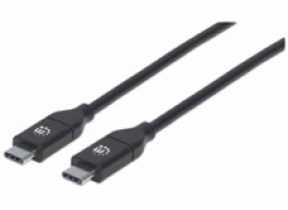 Manhattan USB-C USB kabel – 2 m černý (355247)