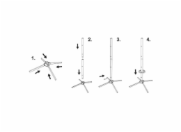 Stojan Compass na pneumatiky, max. 225mm 