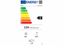 Bosch Serie 2 KGN36NWEA lednice/mrazák Stojací 305 l E Bílá