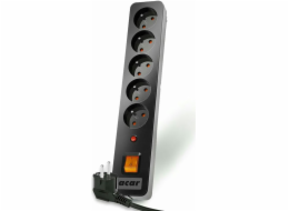 ACAR X5 power extension 5 m 5 AC outlet(s) Indoor Black