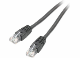 Gembird RJ-45 / RJ-45, Cat 6, U / UTP, 0,25 m, černá (PP6U-0,25 M / BK)