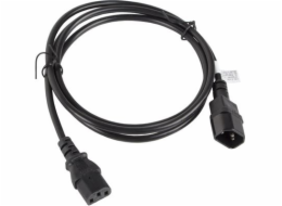 Lanberg IEC 320 C13 - C14 napájecí kabel, 1,8 m, černý (CA-C13E-11CC-0018-BK)