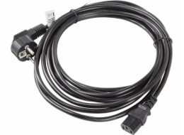 Lanberg CEE 7/7 - IEC 320 C13 napájecí kabel, 5m, černý (CA-C13C-11CC-0050-BK)