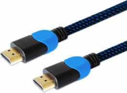 Savio GCL-02 HDMI kabel 1,8 m HDMI Typ A (standardní) Černá, Modrá