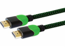 Savio GCL-03 HDMI cable 1.8 m HDMI Type A (Standard) Black Green