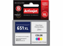 Activejet AH-651CRX ink (replacement for HP 651 C2P11AE; Premium; 18 ml; color)