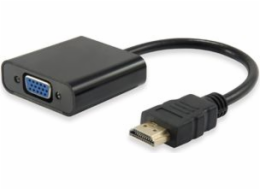 Equip AV adaptér HDMI - D-Sub (VGA) + Jack 3,5 mm černý (11903607)