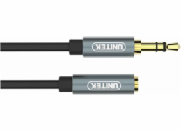 UNITEK Y-C932ABK audio cable 1 m 3.5mm Black  Grey