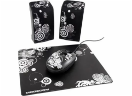 SPEAKER SET MODECOM 3IN1 (SPEAKERS  MOUSE  MOUSE PAD) ART