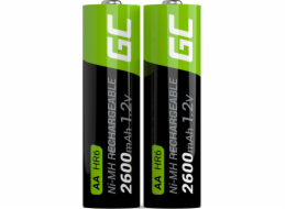  Nabíjecí baterie 2x AA HR6 2600mAh