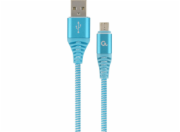 Gembird CC-USB2B-AMMBM-1M-VW USB cable USB 2.0 Micro-USB B USB A Turquoise