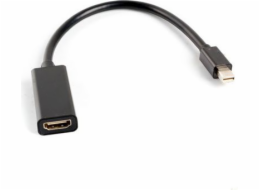 Lanberg AD-0005-BK LANBERG adaptér mini DisplayPort 1.2 na HDMI, M/F, kabel 20cm, černý