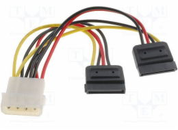 Goobay Power SATA kabel MOLEX (M) - S-ATA (F) x2 13cm 68524 - 68524