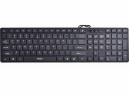 Activejet K-3066SB office keyboard (USB) black