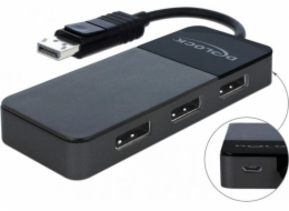 DisplayPort Splitter 1.4 1x DisplayPort > 3x DisplayPort