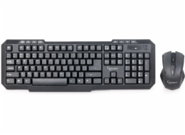 Gembird KBS-WM-02 keyboard Mouse included RF Wireless QWERTY US English Black