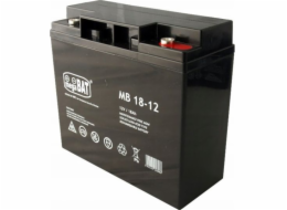 MPL megaBAT MB 18-12 UPS battery Lead-acid accumulator VRLA AGM Maintenance-free 12 V 18 Ah Black