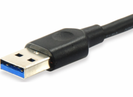 Equip kabel USB-A – USB-C USB 0,25 m černý (128343)