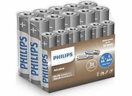 PHILIPS LR036A16F/10 AAA/ AA Alkalická baterie (10+6ks)