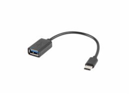 Lanberg USB-C USB-A 2.0 USB adaptér černý 0,15m