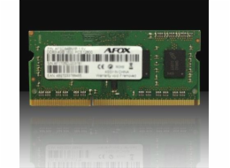 Paměť notebooku AFOX SODIMM, DDR3, 8 GB, 1600 MHz, (AFSD38BK1P)