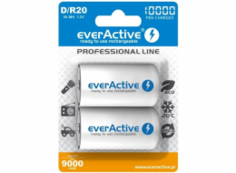 Akumulatorki everActive R20/D Ni-MH 10000 mAh připraven k použití