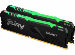 Kingston FURY Beast/DDR4/32GB/2666MHz/CL16/2x16GB/RGB/Black