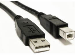 Akyga kabel USB A-B 1.8m/černá