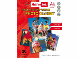 Activejet AP4-230G20 photo paper for ink printers; A4; 20 pcs