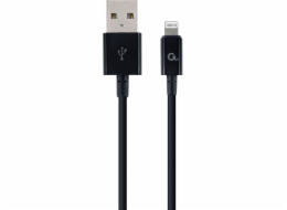 Gembird USB-A – Lightning kabel 2 m černý (CC-USB2P-AMLM-2M)