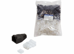 LOGILINK MP0024 LOGILINK - Plug Connector Cat.6 RJ45 100pcs. set, unshielded, black