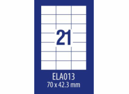 Avery Zweckform LABEL ZF ECONOMY 70X42.3MM 013 100ARK LABEL E100 ELA013 - ELA013