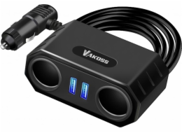 Vakoss Automobile Power Adapter Black Auto