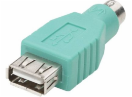 USB 2.0 Adapter, USB-A Buchse > Mini-DIN 6-Stecker (PS/2)