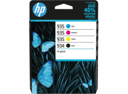 HP 934 originální inkoustová kazeta černá, azurová, purpurová, žlutá 6ZC72AE HP 934 Black / 935 CMY Ink Cartridge 4-Pack