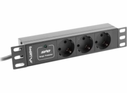 LANBERG POWER STRIP 10  RACK (1U  16A  3X SHUKO)