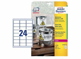 Avery Zweckform White Heavy Duty Laser Labels 63,5 x 33,9 mm 20 listů (L4773-20)