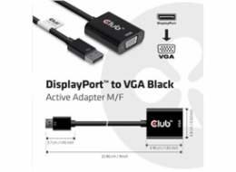 Club3D adaptér aktivní DisplayPort na VGA