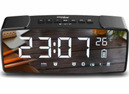 GreenBlue bluetooth clock radio  FM  aux-in  6W  temperature  alarm  clock  2200mAh battery  GB200